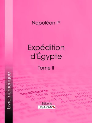 cover image of Expédition d'Egypte